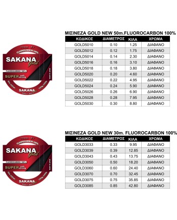 SAKANA GOLD 30m